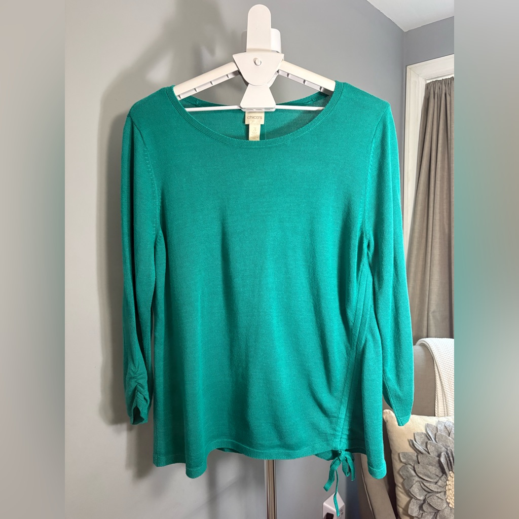 Chico's Teal Knit Top - 3/Xl (P2)